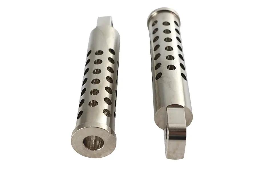 Wyatt Gatling Billet Shooter Style Footpeg Set Nickel Plated - Part #76962 by Wyatt Gatling