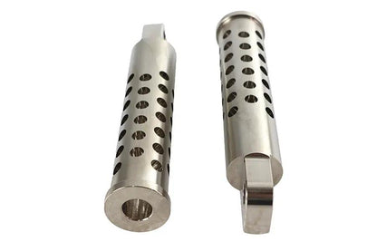 Wyatt Gatling Billet Shooter Style Footpeg Set Nickel Plated - Part #76962 by Wyatt Gatling
