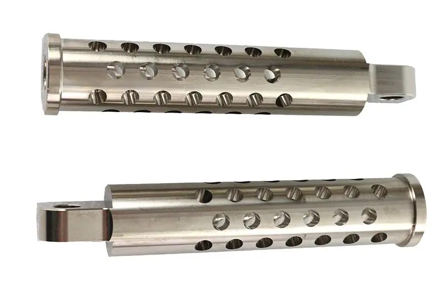 Wyatt Gatling Billet Shooter Style Footpeg Set Nickel Plated - Part #76962 by Wyatt Gatling