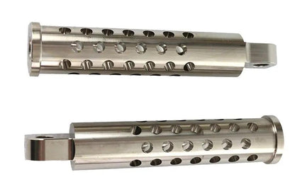 Wyatt Gatling Billet Shooter Style Footpeg Set Nickel Plated - Part #76962 by Wyatt Gatling