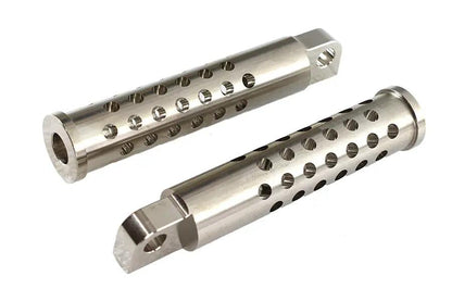 Wyatt Gatling Billet Shooter Style Footpeg Set Nickel Plated - Part #76962 by Wyatt Gatling