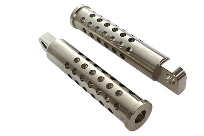 Wyatt Gatling Billet Shooter Style Footpeg Set Nickel Plated - Part #76962 by Wyatt Gatling
