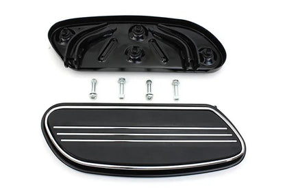 V-Twin Driver Black Footboard Set for Harley Davidson FLST Models - Part 63364 by V-Twin