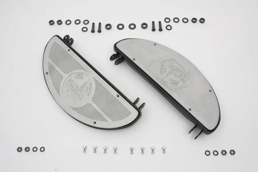 V-Twin World's Fair Half Moon Footboard Kit for Harley Davidson FL Models by V-Twin