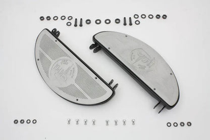 V-Twin World's Fair Half Moon Footboard Kit for Harley Davidson FL Models by V-Twin
