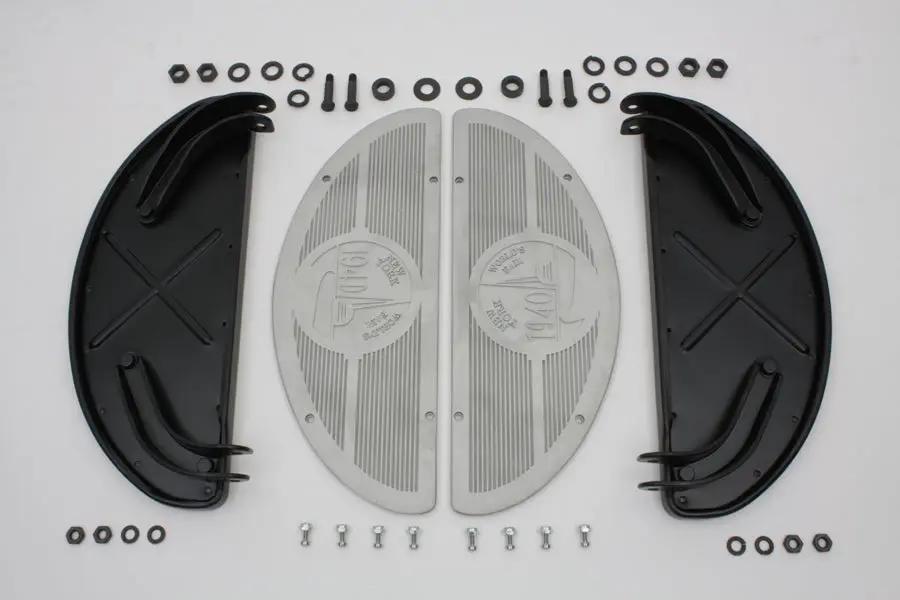 V-Twin World's Fair Half Moon Footboard Kit for Harley Davidson FL Models by V-Twin