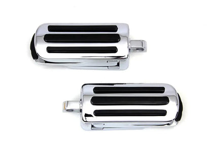 V-Twin Chrome Footpeg Set with Heel Rest for Female Mounts by V-Twin