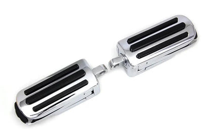 V-Twin Chrome Footpeg Set with Heel Rest for Female Mounts by V-Twin