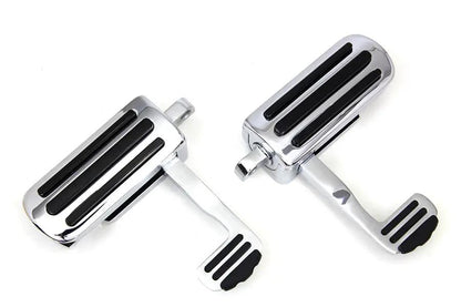 V-Twin Chrome Footpeg Set with Heel Rest for Female Mounts by V-Twin