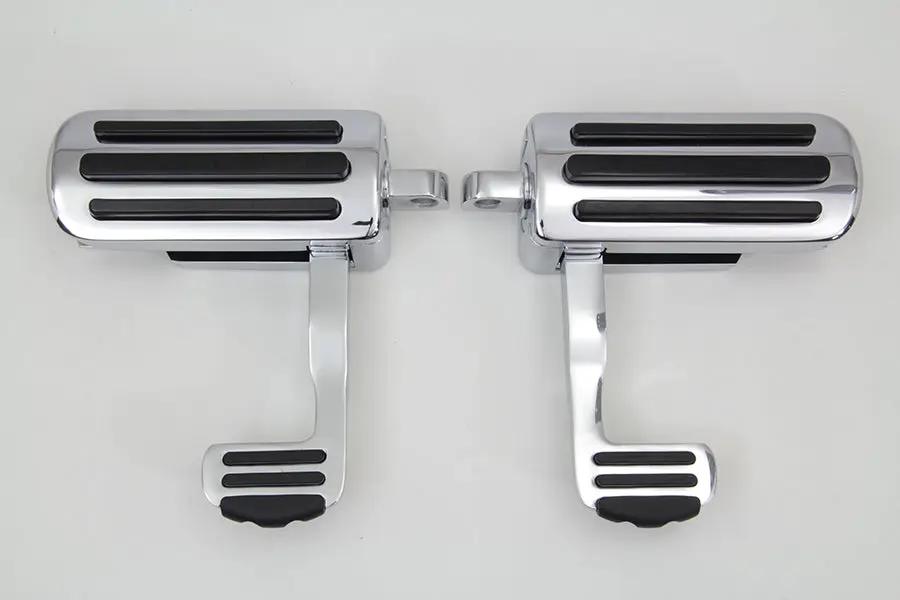 V-Twin Chrome Footpeg Set with Heel Rest for Female Mounts by V-Twin