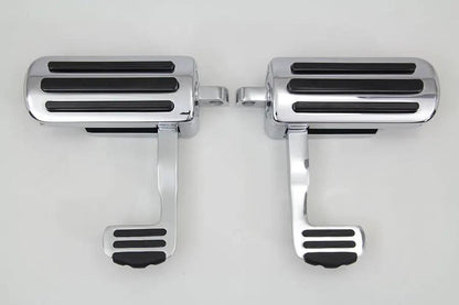 V-Twin Chrome Footpeg Set with Heel Rest for Female Mounts by V-Twin