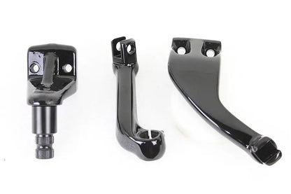 V-Twin Black Driver Replica Footpeg Mount Set for Harley Davidson FXR (1982-1991) by V-Twin