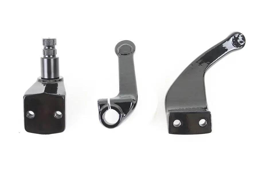 V-Twin Black Driver Replica Footpeg Mount Set for Harley Davidson FXR (1982-1991) by V-Twin