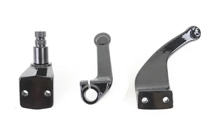 V-Twin Black Driver Replica Footpeg Mount Set for Harley Davidson FXR (1982-1991) by V-Twin