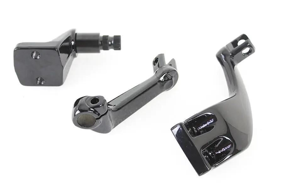 V-Twin Black Driver Replica Footpeg Mount Set for Harley Davidson FXR (1982-1991) by V-Twin