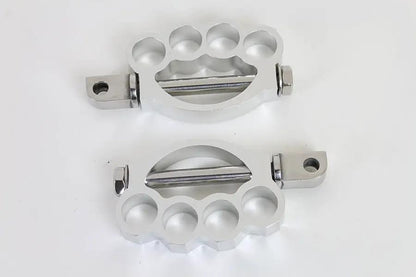 Wyatt Gatling P17-6445C Chrome Knuckle Footpeg Set for Harley-Davidson Motorcycles by Wyatt Gatling