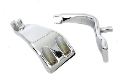 V-Twin FXD Driver Footpeg Support Set Chrome for Harley Davidson FXD (1991-2000) by V-Twin