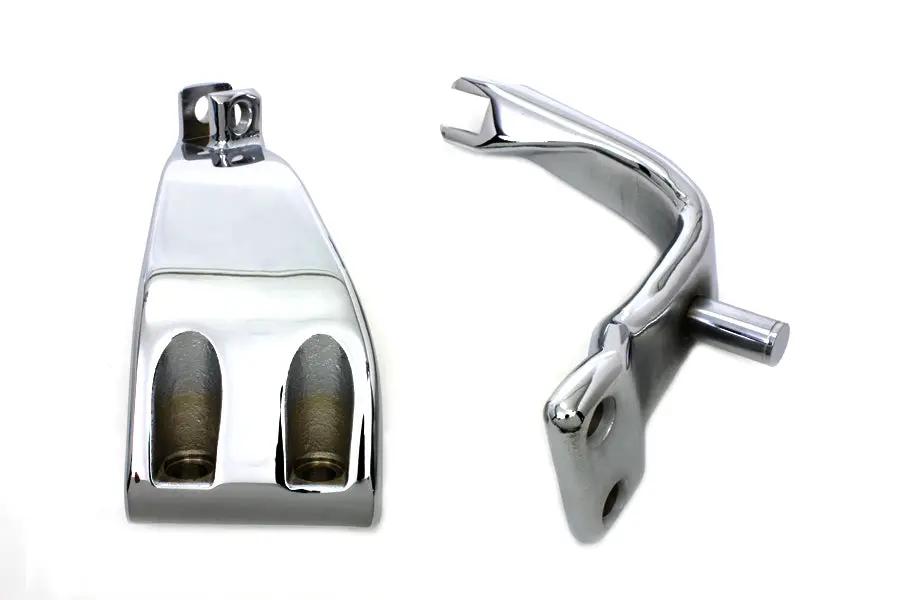 V-Twin FXD Driver Footpeg Support Set Chrome for Harley Davidson FXD (1991-2000) by V-Twin