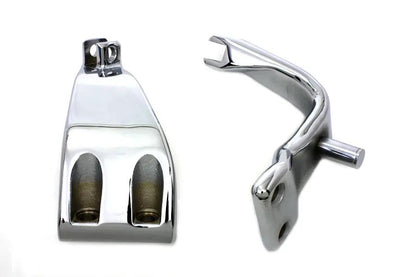 V-Twin FXD Driver Footpeg Support Set Chrome for Harley Davidson FXD (1991-2000) by V-Twin