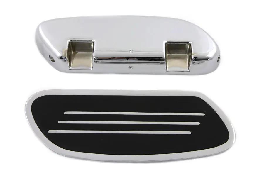 Wyatt Gatling Driver Footboard Set Chrome Streamliner Style for Harley Davidson FLT (1980-1989) by Wyatt Gatling