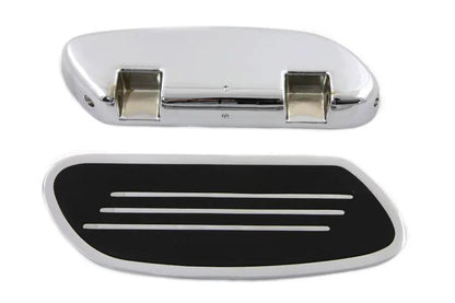 Wyatt Gatling Driver Footboard Set Chrome Streamliner Style for Harley Davidson FLT (1980-1989) by Wyatt Gatling