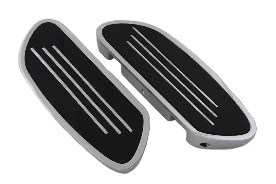 Wyatt Gatling Driver Footboard Set Chrome Streamliner Style for Harley Davidson FLT (1980-1989) by Wyatt Gatling