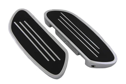 Wyatt Gatling Driver Footboard Set Chrome Streamliner Style for Harley Davidson FLT (1980-1989) by Wyatt Gatling