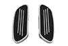 Wyatt Gatling Driver Footboard Set Chrome Streamliner Style for Harley Davidson FLT (1980-1989) by Wyatt Gatling