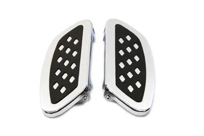 Wyatt Gatling Driver Footboard Set Chrome with Diamond Design for Harley Davidson FLT 1980-1989 by Wyatt Gatling
