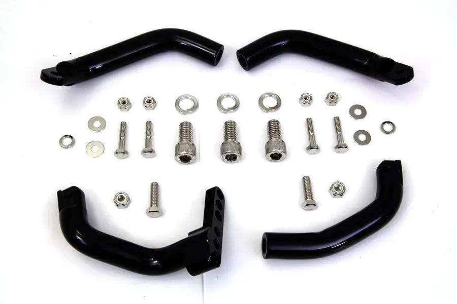 V-Twin Footboard Extension Kit in Black for Harley Davidson FLT Models by V-Twin