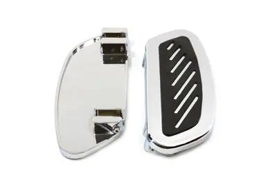 Wyatt Gatling Driver Footboard Set Chrome Streamliner Design for Harley Davidson FLT (1980-1989) by Wyatt Gatling