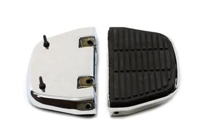 Wyatt Gatling Passenger Footboard Set with Chrome Finish for Harley Davidson FLT Models by Wyatt Gatling