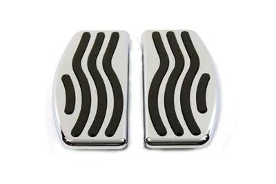 V-Twin Driver Footboard Set with Wave Design for Harley Davidson FLT Models - Part T-001 by V-Twin