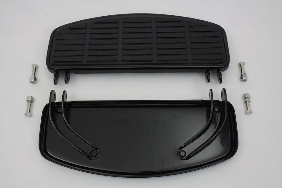 V-Twin 'D' Driver Footboard Set in Gloss Black for Harley Davidson FL Models by V-Twin