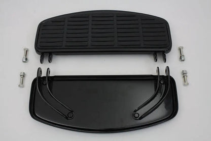 V-Twin 'D' Driver Footboard Set in Gloss Black for Harley Davidson FL Models by V-Twin