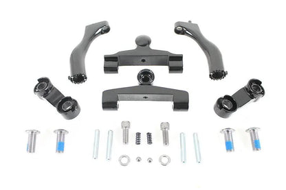 Wyatt Gatling Adjustable Passenger Footboard Mount Set for Harley Davidson FLT (1993-2002) by Wyatt Gatling