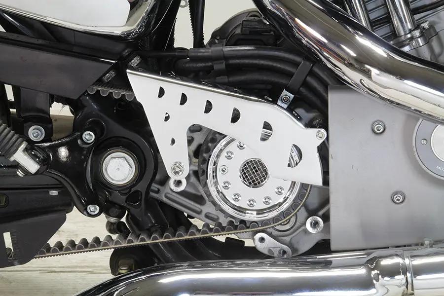 Wyatt Gatling Outlaw Chrome Front Pulley Guard Kit for Harley Davidson XL (2004-2013) by Wyatt Gatling