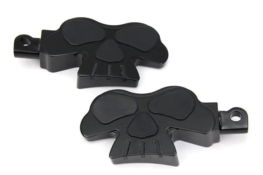 Wyatt Gatling Skull Face Footpeg Set for Harley-Davidson Softail Models by Wyatt Gatling