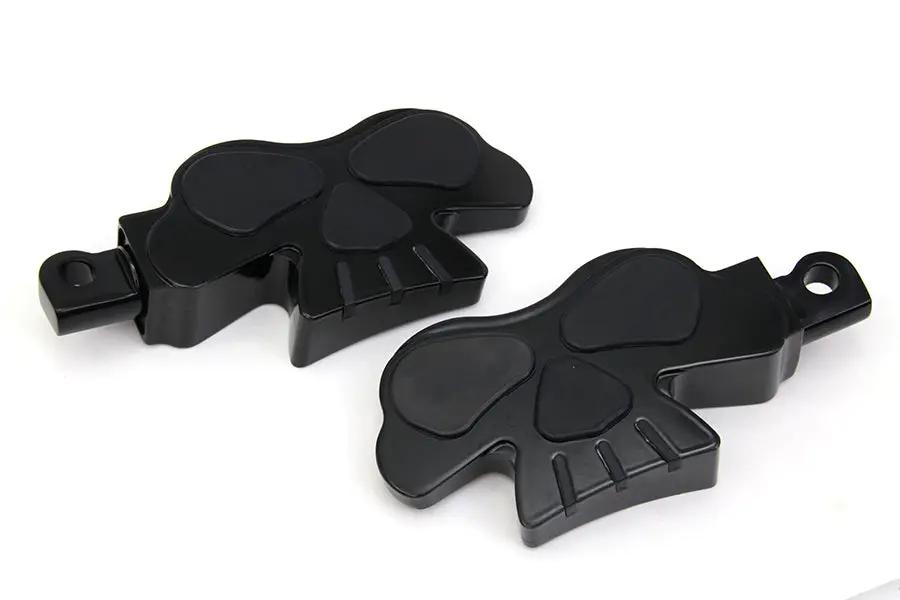 Wyatt Gatling Skull Face Footpeg Set for Harley-Davidson Softail Models by Wyatt Gatling