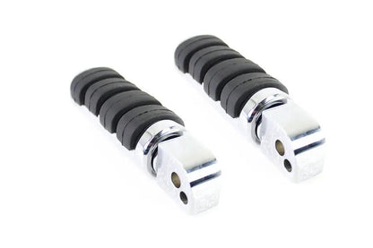 V-Twin Passenger ISO Footpeg Set Chrome for Harley Davidson FXST and FLST Models by V-Twin