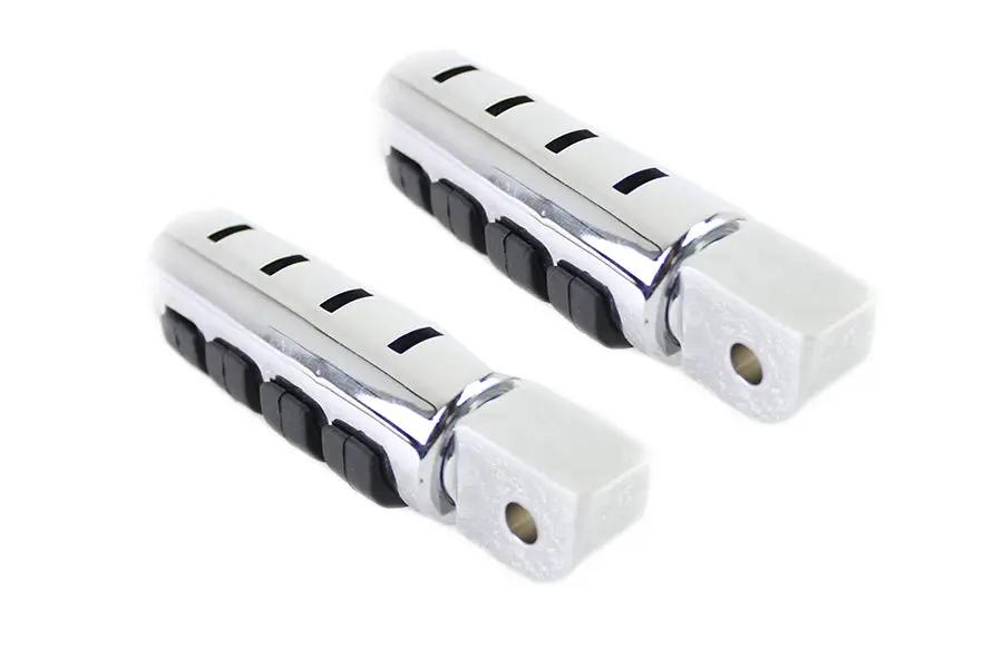 V-Twin Passenger ISO Footpeg Set Chrome for Harley Davidson FXST and FLST Models by V-Twin