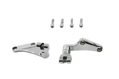 V-Twin Rear Footpeg Mount Set Chrome for Harley Davidson FXST (1986-1995) by V-Twin