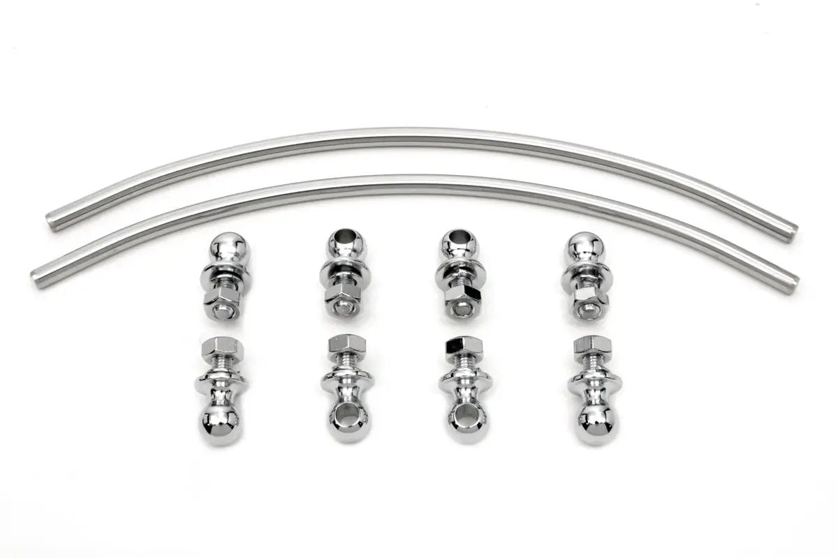 Wyatt Gatling Chrome Driver Footboard Trim for Harley Davidson FL (1941-1950) by Wyatt Gatling