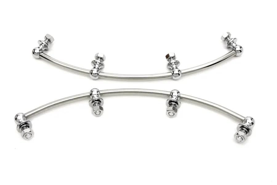 Wyatt Gatling Chrome Driver Footboard Trim for Harley Davidson FL (1941-1950) by Wyatt Gatling