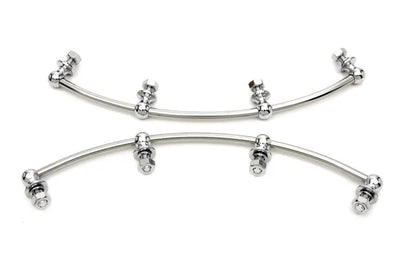 Wyatt Gatling Chrome Driver Footboard Trim for Harley Davidson FL (1941-1950) by Wyatt Gatling