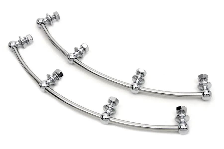 Wyatt Gatling Chrome Driver Footboard Trim for Harley Davidson FL (1941-1950) by Wyatt Gatling