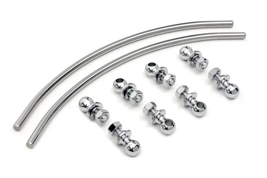 Wyatt Gatling Chrome Driver Footboard Trim for Harley Davidson FL (1941-1950) by Wyatt Gatling