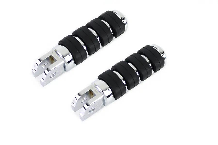 V-Twin Part 78463 Driver ISO Footpeg Set Chrome for Harley Davidson FLST Models by V-Twin