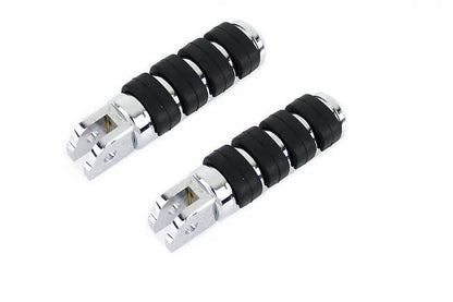 V-Twin Part 78463 Driver ISO Footpeg Set Chrome for Harley Davidson FLST Models by V-Twin