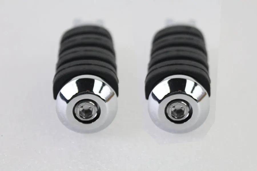 V-Twin Part 78463 Driver ISO Footpeg Set Chrome for Harley Davidson FLST Models by V-Twin